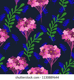 Floral seamless pattern template. Best for wallpaper, textile cover. 