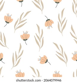 Patrón floral sin costuras para textiles, tela. Resumen del fondo floral. Bonito tapiz floral.