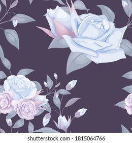 patrón sin soldadura floral para papel textil y tapizado