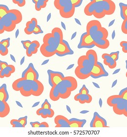 Floral seamless pattern for textiles.Vector.