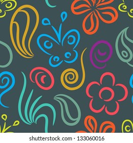 Floral seamless pattern texture