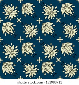 floral seamless pattern. texture can be used for all type textures, wallpaper, web page background. eps10 format vector illustration