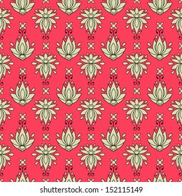 floral seamless pattern. texture can be used for all type textures, wallpaper, web page background. eps10 format vector illustration 