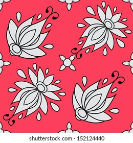 floral seamless pattern. texture can be used for all type textures, wallpaper, web page background. eps10 format vector illustration 