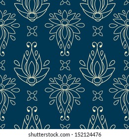 floral seamless pattern. texture can be used for all type textures, wallpaper, web page background. eps10 format vector illustration 