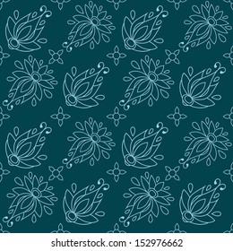 floral seamless pattern. texture can be used for all type textures, wallpaper, web page background. eps10 format vector illustration 