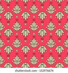 floral seamless pattern. texture can be used for all type textures, wallpaper, web page background. eps10 format vector illustration 