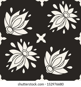 floral seamless pattern. texture can be used for all type textures, wallpaper, web page background. eps10 format vector illustration 