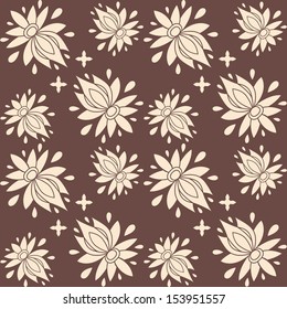floral seamless pattern. texture can be used for all type textures, wallpaper, web page background. eps10 format vector illustration 