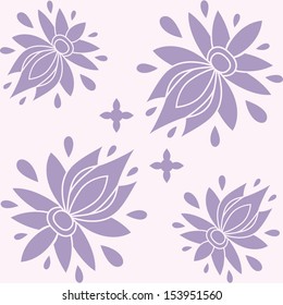 floral seamless pattern. texture can be used for all type textures, wallpaper, web page background. eps10 format vector illustration 