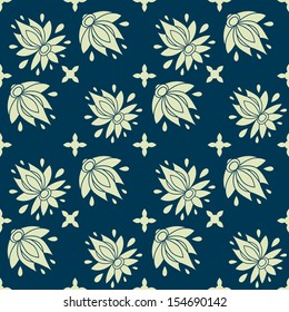 floral seamless pattern. texture can be used for all type textures, wallpaper, web page background. eps10 format vector illustration 