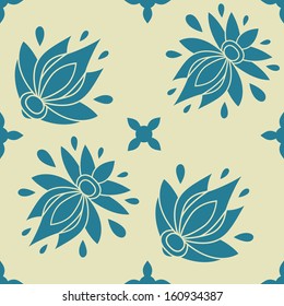 floral seamless pattern. texture can be used for all type textures, wallpaper, web page background. eps10 format vector illustration