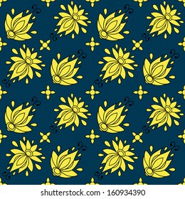 floral seamless pattern. texture can be used for all type textures, wallpaper, web page background. eps10 format vector illustration