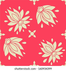 floral seamless pattern. texture can be used for all type textures, wallpaper, web page background. eps10 format vector illustration