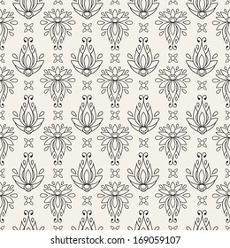 floral seamless pattern. texture can be used for all type textures, wallpaper, web page background. eps10 format vector illustration