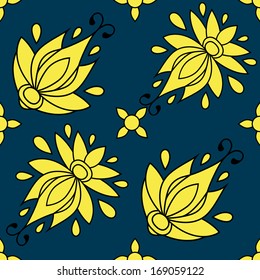 floral seamless pattern. texture can be used for all type textures, wallpaper, web page background. eps10 format vector illustration