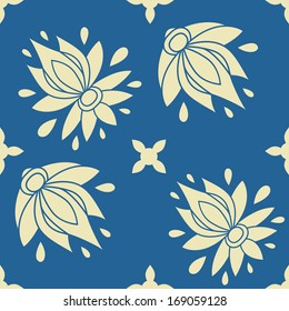 floral seamless pattern. texture can be used for all type textures, wallpaper, web page background. eps10 format vector illustration