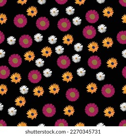 Floral Seamless pattern. Floral texture. Floral fabric seamless pattern. Vector seamless pattern.
