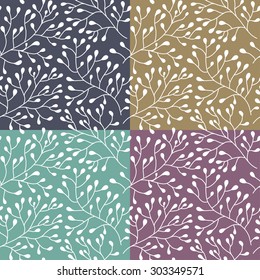 Floral seamless pattern. Seamless texture with flowers. Seamless pattern can be used for wallpaper, pattern fills, web page background, surface textures.