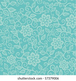 Floral seamless pattern. Texture with flowers and leaf.