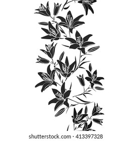Floral seamless pattern. Floral seamless texture with leaves. Vector illustration
