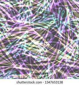 Floral seamless pattern with with transparent herbs.