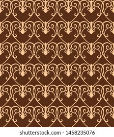 Floral Seamless pattern trendy vector, for background, carpet, wallpaper, clothing, wrapping, fabric, Vector illustration. Very beautiful, classic, vintage.