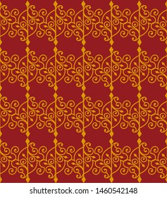 Floral Seamless pattern trendy vector, for background, carpet, wallpaper, clothing, wrapping, fabric, Vector illustration. Very beautiful, classic, vintage.