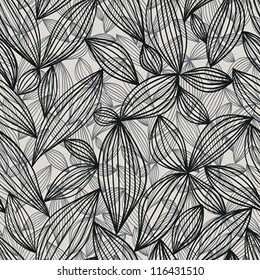 Floral seamless pattern, vector.