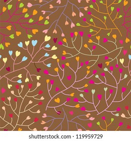 Floral seamless pattern in vector