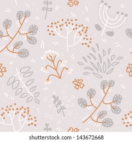 Floral seamless pattern in vector