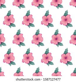 The floral seamless pattern vector.
