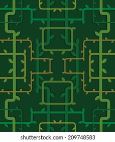 Floral seamless pattern, vector