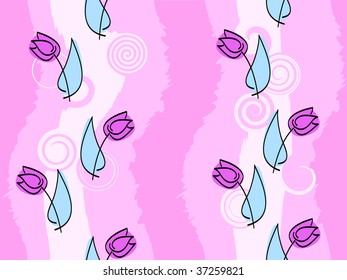 Floral seamless pattern Vector