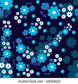 Floral seamless pattern. Vector.