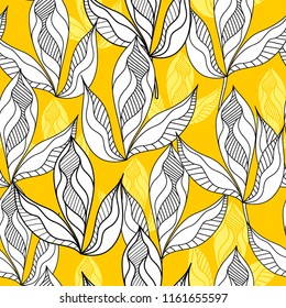 Floral seamless pattern. Vector background with flowers.