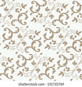 Floral seamless pattern, vector background.