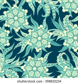 floral seamless pattern. vector background