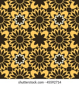 floral seamless pattern, vector background