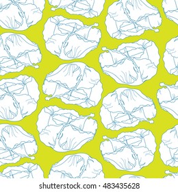 Floral seamless pattern. Vector background with flowers. Hand drawn artwork for textiles, fabrics, souvenirs, packaging and greeting cards.