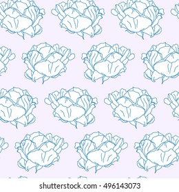 Floral seamless pattern. Vector background with flowers. Hand drawn artwork for textiles, fabrics, souvenirs, packaging and greeting cards.