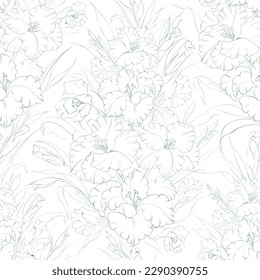 Patrón floral sin fisuras. Vector botánico.