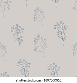 Patrón sin soldadura floral Fondo botánico vector