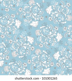 floral seamless pattern, vector design