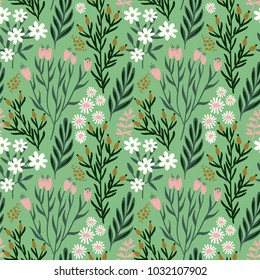 Floral seamless pattern. Vector design for paper, cover, fabric, interior decor and other users