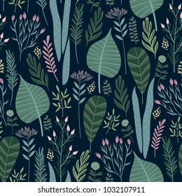 Floral seamless pattern. Vector design for paper, cover, fabric, interior decor and other users