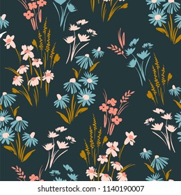 Floral seamless pattern. Vector design for paper, cover, fabric, interior decor and other users