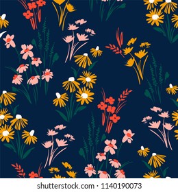Floral seamless pattern. Vector design for paper, cover, fabric, interior decor and other users Floral seamless pattern. Vector design for paper, cover, fabric, interior decor and other users