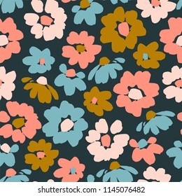 Floral seamless pattern. Vector design for paper, cover, fabric, interior decor and other users
