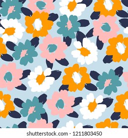 Floral seamless pattern. Vector design for paper, cover, fabric, interior decor and other users